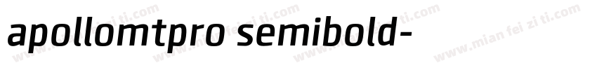 apollomtpro semibold字体转换